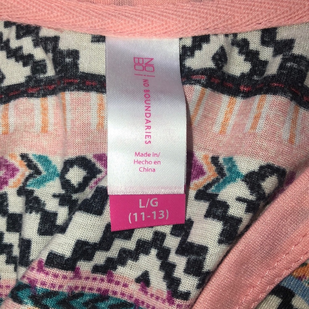 Colorful Printed Ringer Tee - Picture 2 of 2